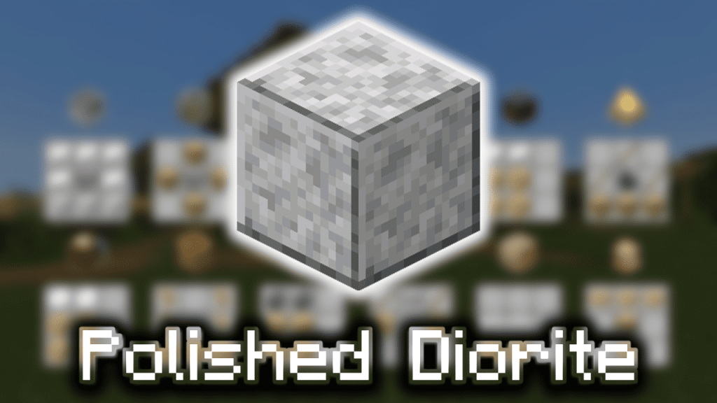 Minecraft Polished Diorite Recipe