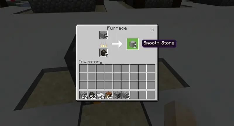 Stone recipe In Minecraft